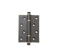 Cerniera for porta in ottone massiccio, 4'5' pollici, cerniere con cuscinetto in legno pesante, spessore 3 mm, accessori for mobili(Coffee,4 inch 1pc)