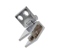 Cerniera for porta in vetro in lega di zinco da 4 pezzi | Argento 4,6x2,5x2,1cm: Cantinetta for vino, Vetrina