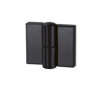 Cerniera for porta pieghevole, 2 pezzi WC for casa pubblica Camera for uomini Locanda Ristorante Hardware for bagno Raccordo for in plastica rialzata(Black,Left hinge)