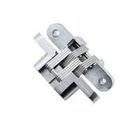 Cerniera for porta pieghevole for carico pesante a croce nascosta incorporata in acciaio inossidabile fai-da-te, cerniera for porta a doppia molla nascosta Hardware for mobili 2pc Cerniera(NO7)