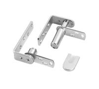 Cerniera for porta scorrevole bidirezionale in acciaio inossidabile con ritorno automatico e vita regolabile(Axis-Medium (black))