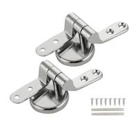 Cerniera for sedile WC in lega di zinco universale, 2/4 pezzi, set cerniere for fissaggio coperchio superiore con rondella regolabile, accessori ricambio Cerniere Tavoletta Wc(2pcs)