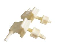 Cerniera for sedile WC, viti di fissaggio in plastica, dadi, viti for coperchio WC, dado, vite for coperchio WC, cerniere for sedile WC(Milky white)