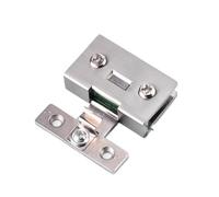 Cerniera for vetro for mobili senza fori, accessori for ferramenta piccoli/grandi, 1 pezzo(Small round silvery)