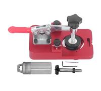 Cerniera foro - Bohr - Jig - Regolazione manuale del pulsante, morsetti 0 - 25 mm lame, lega di alluminio leggera, coperchio superiore rimovibile con due cuscinetti, copre 35 mm