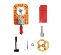 Cerniera Foro Guida di perforazione Locator Puncher Accessorio Posizionatore per la lavorazione del legno Strumento di apertura del posizionamento della porta Aprire Cabinet Punzonatura Punzonatura