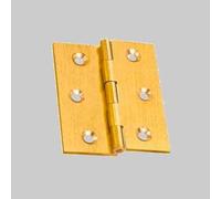 CERNIERA FRESATA MEZZO COLLO 60x50 mm Lucido Cerniere Ottone (Pz.24)