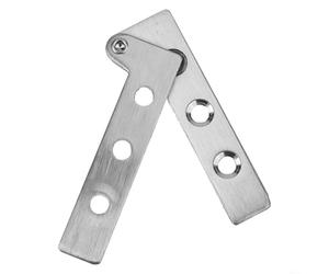 Cerniera girevole invisibile costruita in acciaio inossidabile compatibile con porte interne in legno, porte con telaio in alluminio e schermi retrattili (S)