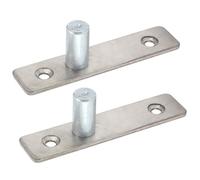 Cerniera girevole per porta in vetro da 2 pezzi per voci segrete della libreria, hardware per perno girevole per porta con rotazione in acciaio inossidabile resistente per il