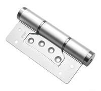 Cerniera idraulica a molla per porta a chiusura automatica, velocità regolabile, in lega di alluminio silenziosa, per porte in legno fino a 60 kg, hardware resistente per armadi (nero) (argento)