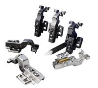 Cerniera idraulica a scomparsa per mobili da cucina, in acciaio inox, 1 pezzo (sovrapposizione completa)