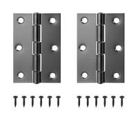 Cerniera in acciaio inossidabile da 2 pezzi piccola pieghevole nera 270 gradi for porta dell'armadio for mobili in scatola di legno for armadio cucina(Black 75.5mm 2pcs)