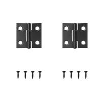 Cerniera in acciaio inossidabile da 2 pezzi piccola pieghevole nera 270 gradi for porta dell'armadio for mobili in scatola di legno for armadio cucina(Black 38mm 2pcs)
