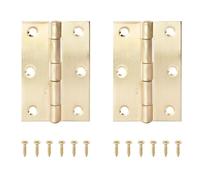 Cerniera in acciaio inossidabile da 2 pezzi piccola pieghevole nera 270 gradi for porta dell'armadio for mobili in scatola di legno for armadio cucina(Golden 75.5mm 2pcs)