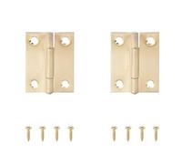 Cerniera in acciaio inossidabile da 2 pezzi piccola pieghevole nera 270 gradi for porta dell'armadio for mobili in scatola di legno for armadio cucina(Golden 50.3mm 2pcs)