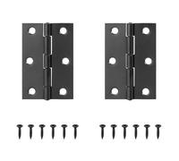 Cerniera in acciaio inossidabile da 2 pezzi piccola pieghevole nera 270 gradi for porta dell'armadio for mobili in scatola di legno for armadio cucina(Black 63.2mm 2pcs)