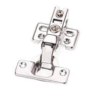 Cerniera in acciaio inox Cerniere idrauliche for mobili Ammortizzatore Tampone Chiusura ammortizzata Porta for da cucina Set di 4 cerniere(4 X Half Overlay)