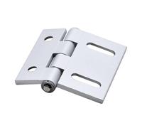 Cerniera in alluminio for impieghi gravosi 63/78 mm 180/220 N Foro centrale simmetrico for porta, finestra, mobile, 1 pezzo(6363,Anodized Metal color)