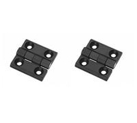 Cerniera in metallo 60 x 60 mm, cerniera a vite nera, per giardino, barca o ingegneria meccanica. Queste cerniere sono versatili, 2 pezzi