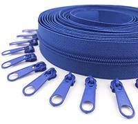 Cerniera in nylon, cerniere a spirale in nylon metallico, cerniere a colori in nylon da 5 m / lotto 3 #, cerniere a spirale con cursore a cerniera da 10 pezzi, (colore : 316 piombo, dimensioni : 3#) o