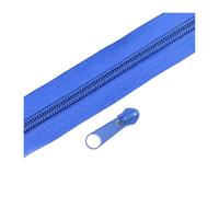 Cerniera in nylon da 2 a 10 metri con cursori per cucire vestiti su borse fai da te 3# o 5#,Blu,No3-5 Metri 5 Pezzi Cursori