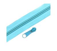 Cerniera in nylon da 2 a 10 metri con cursori per cucire vestiti su borse fai da te 3# o 5#,Lago blu,No5-5 metri 5 pezzi cursori