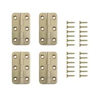 Cerniera in ottone massiccio da 2" color nichel spazzolato, apertura a 270 gradi, for piccoli mobili, con viti(Brushed Brass 4pcs)