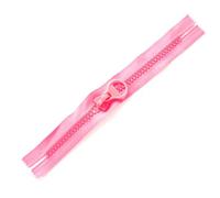 Cerniera in plastica a denti larghi con estremità chiusa e tirante, numero 10, per borse da cancelleria, borse tote e trousse per il trucco.,Rosa - Rosso - 5 pezzi,10# - 20cm