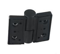 Cerniera in plastica per accessori per partizione WC, cerniera in nylon per pannelli di toilette pubblica, compatibile con hardware nero a filo (destra)