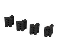 Cerniera in poliammide nera in plastica rinforzata 39x39 mm Made in Italy...