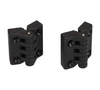 Cerniera in poliammide nera in plastica rinforzata 39x39 mm Made in Italy...