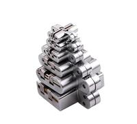 cerniera incrociata nascosta, Cerniere A Croce A Scomparsa Argento Misure Multiple 2 Pz(13x60mm)