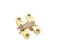 cerniera incrociata nascosta, Cerniere for Porte A Croce A Scomparsa Con Vite 8x42mm Multicolor for Mobili(Gold)