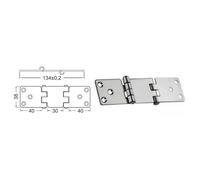 Cerniera inox 134x38 mm - 1 PZ Osculati - 38.441.82 - 3844182
