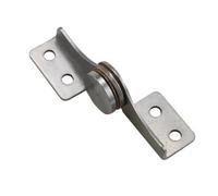 Cerniera inox asse rotante a coppia con foro cavo