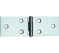 CERNIERA INOX LUNGA ART.122IN MM.80H(40+40)X31 PERNO FISSO 12 PZ.