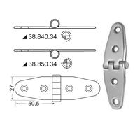 Cerniera inox rovesciata - 1 PZ Osculati - 38.850.34 - 3885034