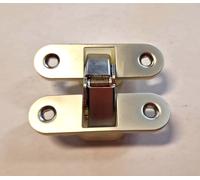 Cerniera Invisibile a Scomparsa Incasso per Porte Cromo Sat. mm.90x25 Pz.2 VITEL