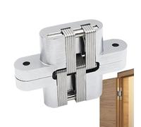 Cerniera invisibile, cerniera nascosta, elegante cerniera nascosta, 8 x 8 x 5 cm, cerniera europea regolabile con precisione per porte segrete, cerniera a perno nascosta per maggiore sicurezza