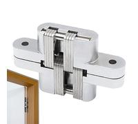 Cerniera invisibile, cerniera nascosta, elegante cerniera nascosta, 8 x 8 x 5 cm, cerniera europea regolabile con precisione per porte segrete, cerniera a perno nascosta per maggiore sicurezza