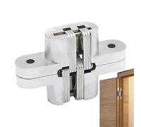 Cerniera invisibile: cerniera per porta nascosta, cerniera sottile nascosta, cerniera nascosta | 8 x 8 x 5 cm, cerniera europea regolabile di precisione per porte segrete, verbo