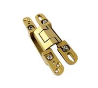 Cerniera invisibile, Cerniere for porte a scomparsa regolabili con chiusura ammortizzata 120 kg for legno, confezione da 2, multicolore(Gold)