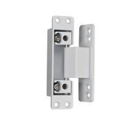 Cerniera invisibile, Confezione da 2 cerniere for porta a scomparsa regolabili for carichi pesanti, bianco nero, 114 x 28 mm(White)