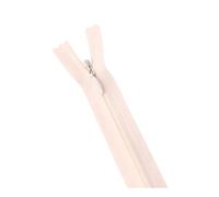 Cerniera invisibile da 10 pezzi, bobina in nylon 3# da 28-60 cm, per cuciture discrete nell'abbigliamento fai da te,Bianco crema,50 centimetri