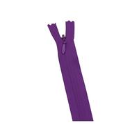 Cerniera invisibile da 10 pezzi, bobina in nylon 3# da 28-60 cm, per cuciture discrete nell'abbigliamento fai da te,Viola scuro,35 centimetri