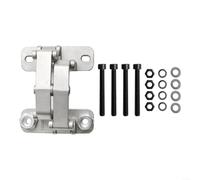 Cerniera invisibile in acciaio inossidabile 304, resistente, regolabile a 165°, resistente al fuoco, per porte in pietra, argento (capacità di carico 70-250 kg) (L(250 kg)