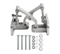 Cerniera invisibile in acciaio inossidabile 304, resistente, regolabile a 165°, resistente al fuoco, per porte in pietra, argento (capacità di carico 70-250 kg) (M(150 kg))