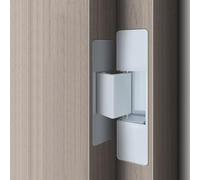 Cerniera invisibile in alluminio per porte in legno, 2D regolabile con telaio stretto in vetro e profilo, nero o bianco