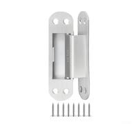 Cerniera invisibile regolabile a scomparsa, in acciaio inox, 3 mm, design sicuro a prova di pizzicamento delle dita, per casa e ufficio (A)