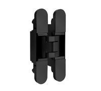 Cerniera invisibile regolabile tridimensionale, porta pieghevole nascosta, apertura interna in legno, croce di 180 gradi(Matt black)
